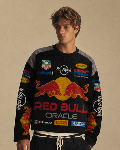 Black Apex Rosé Racing Mesh Top