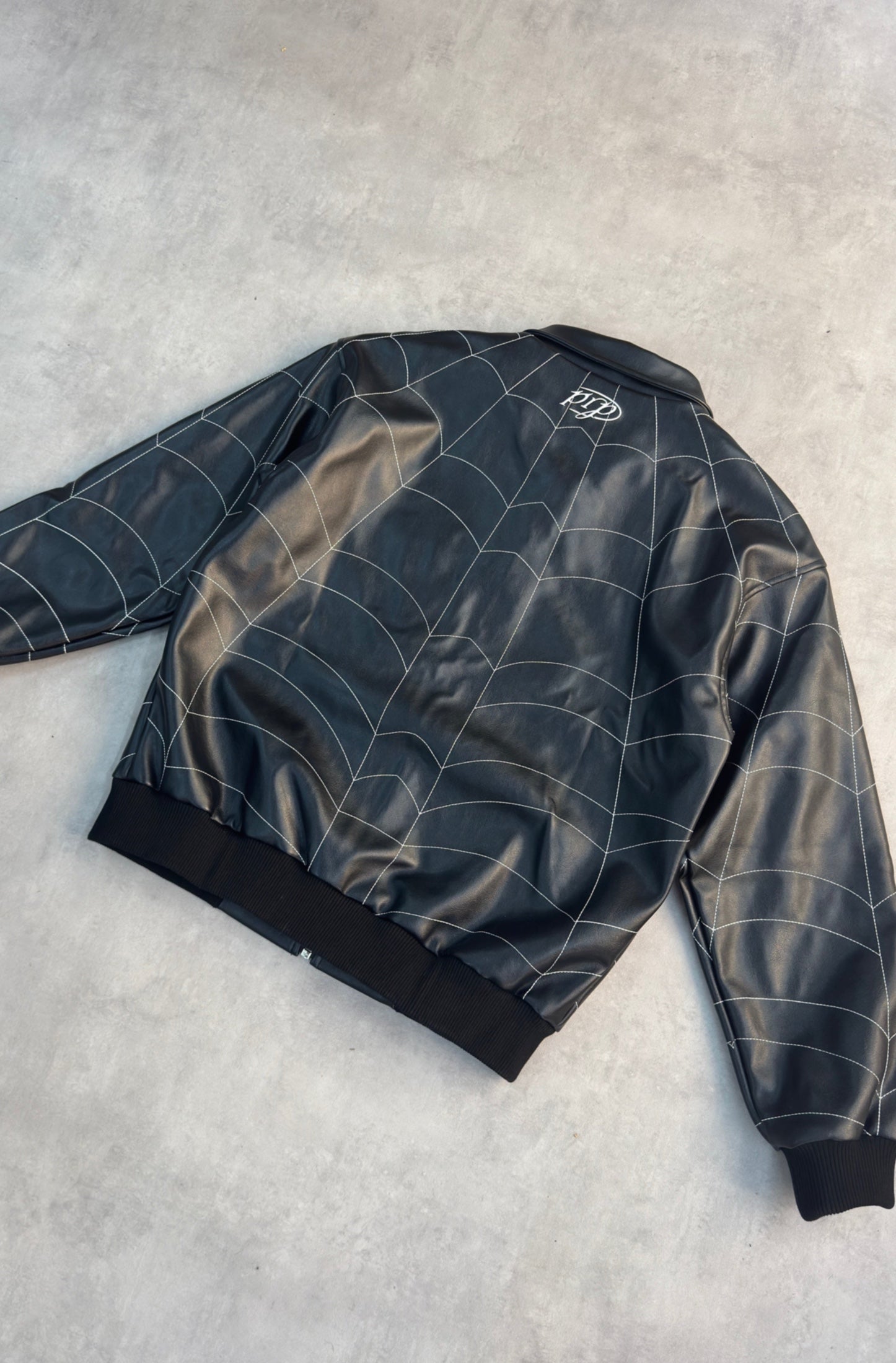Venom Leather Bomber Jacket